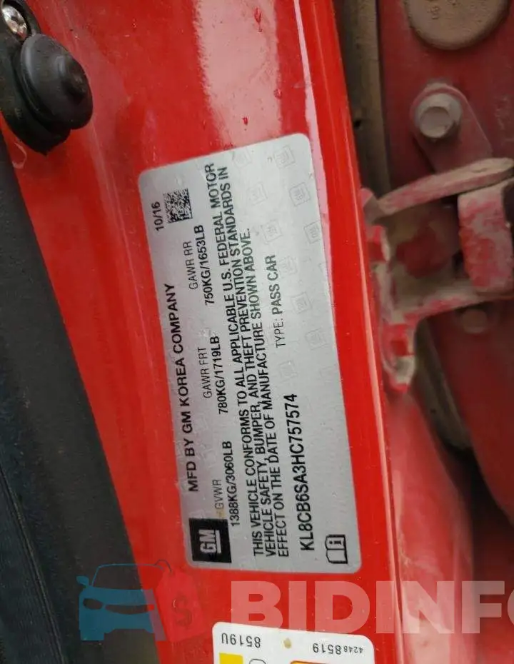 KL8CB6SA3HC757574 Photo# 12