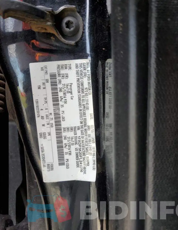 1FADP3K20FL241566 Photo# 12