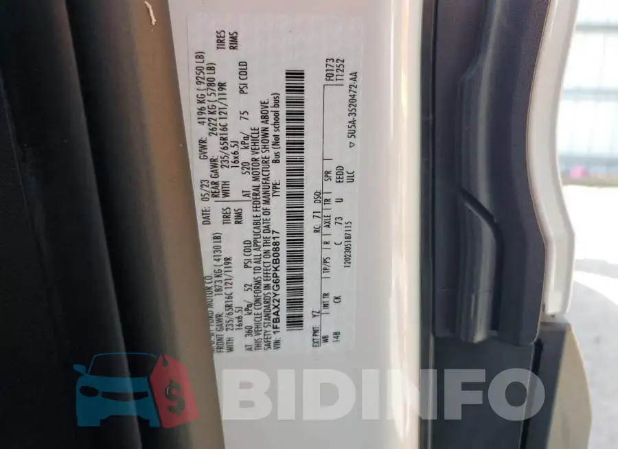 1FBAX2YG6PKB08817 Photo# 14