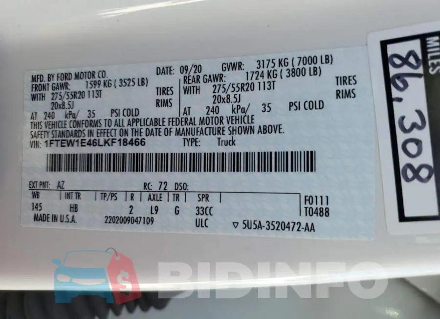 1FTEW1E46LKF18466 Photo# 12