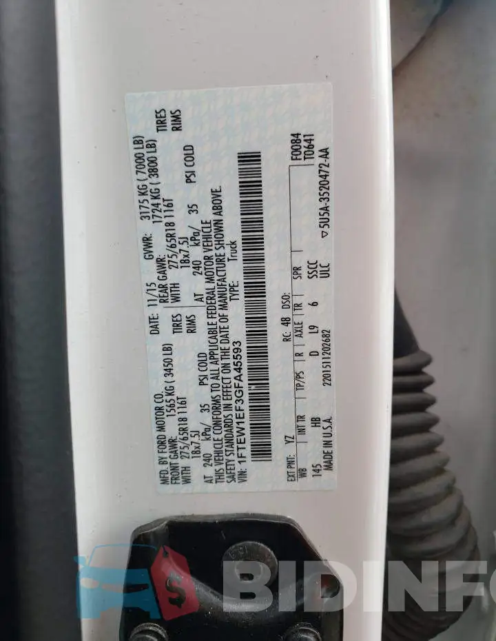 1FTEW1EF3GFA45593 Photo# 12