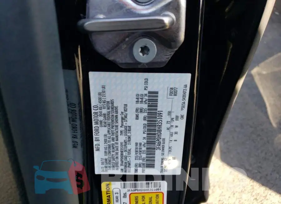 3FA6P0HD8HR351091 Photo# 12
