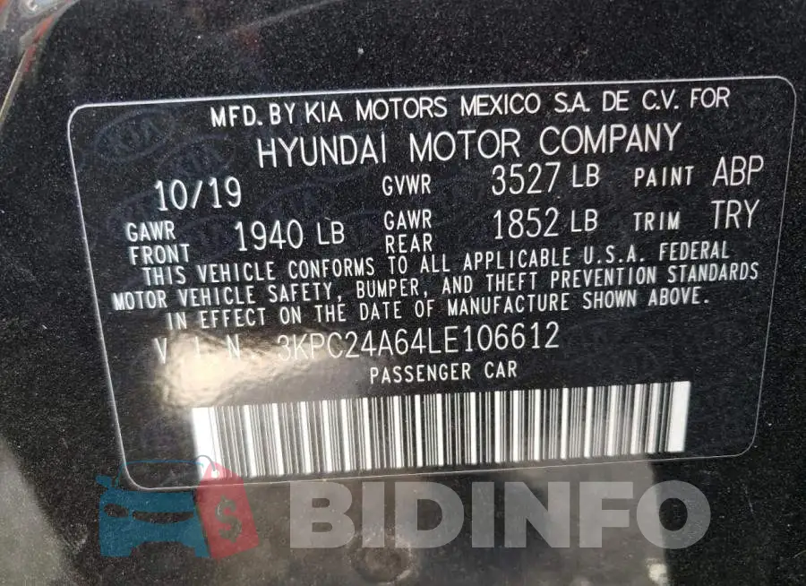 3KPC24A64LE106612 Photo# 12
