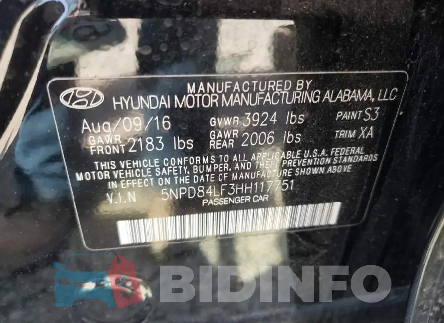 5NPD84LF3HH117751 Photo# 12