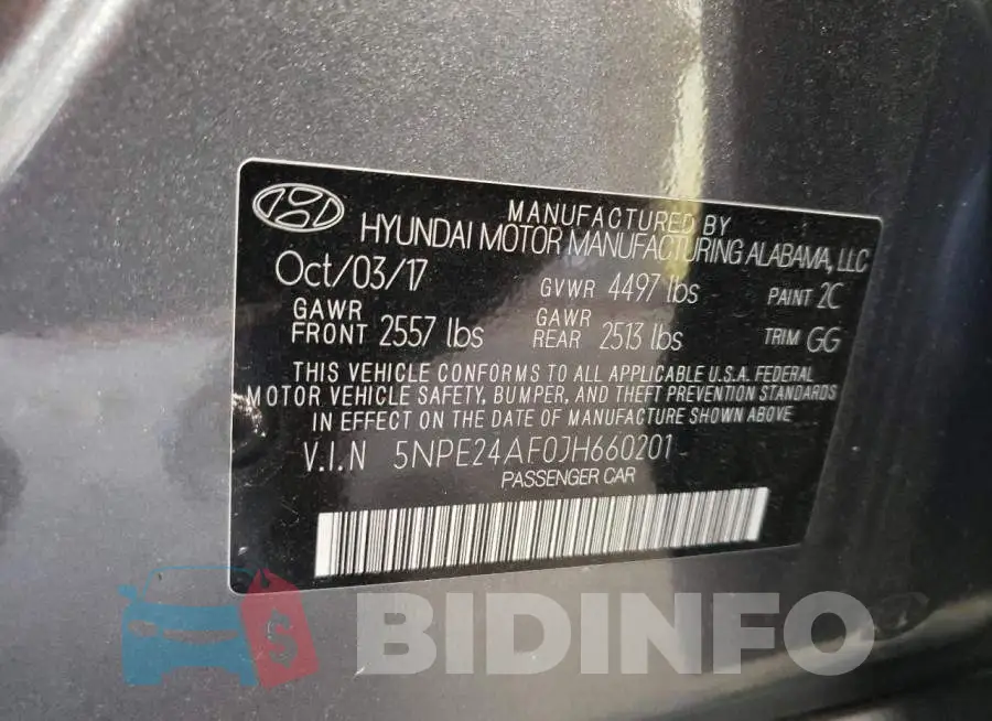 5NPE24AF0JH660201 Photo# 12