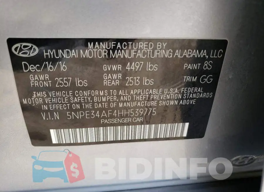 5NPE34AF4HH539775 Photo# 12