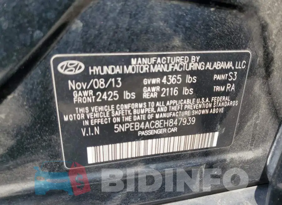 5NPEB4AC8EH847939 Photo# 12