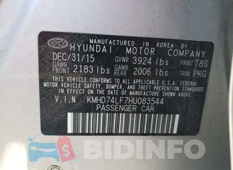 KMHD74LF7HU083544 Photo# 12