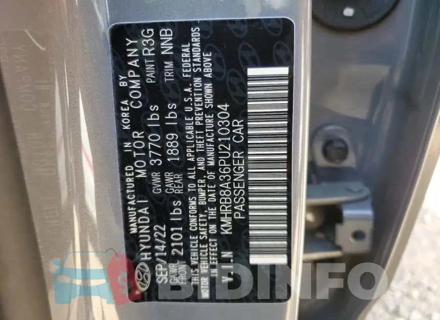 KMHRB8A36PU210304 Photo# 12