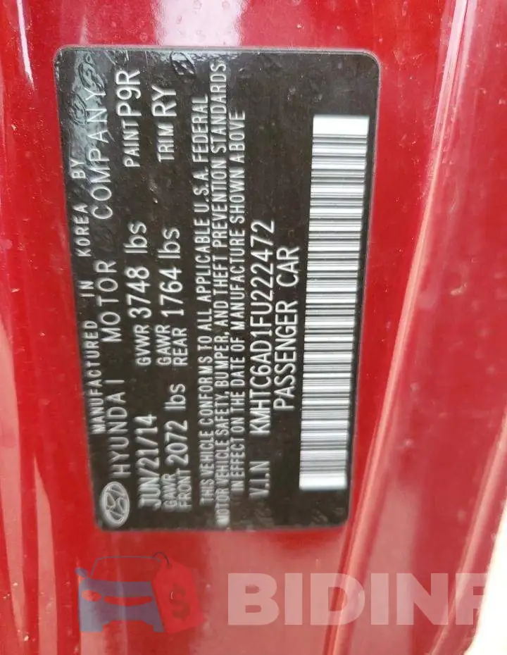 KMHTC6AD1FU222472 Photo# 12