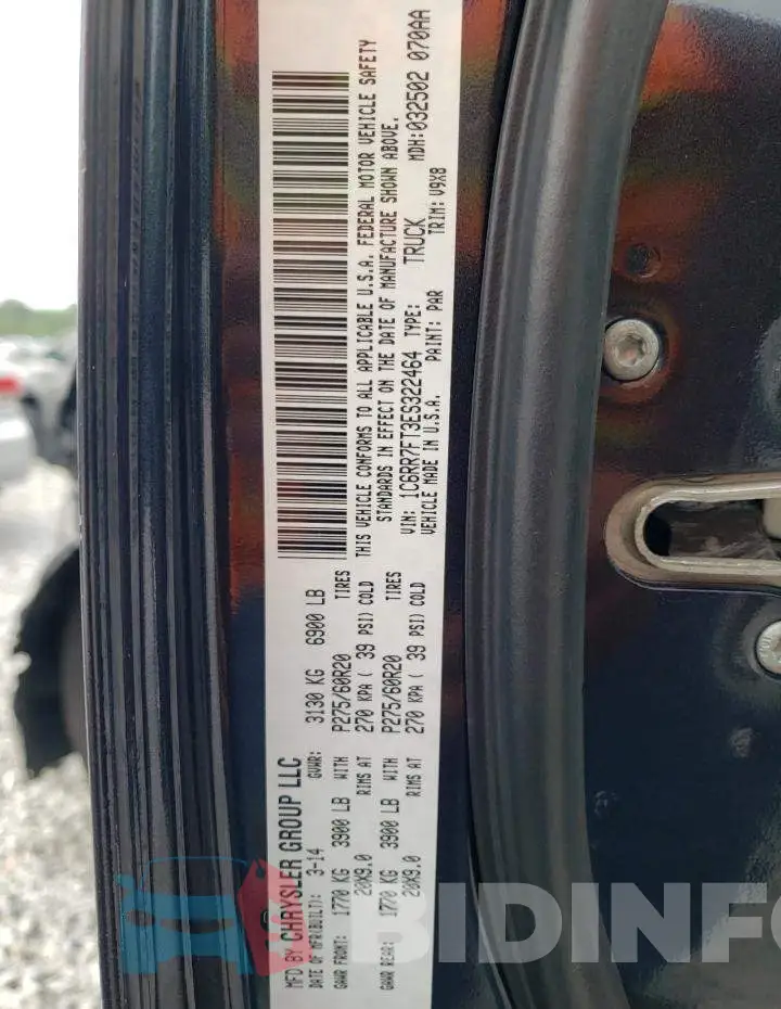 1C6RR7FT3ES322464 Photo# 12