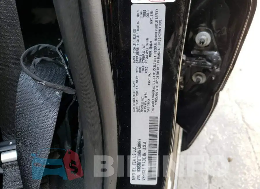 1C6SRFBTXMN739997 Photo# 14