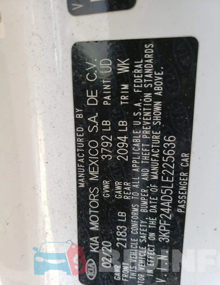 3KPF24AD5LE225636 Photo# 12
