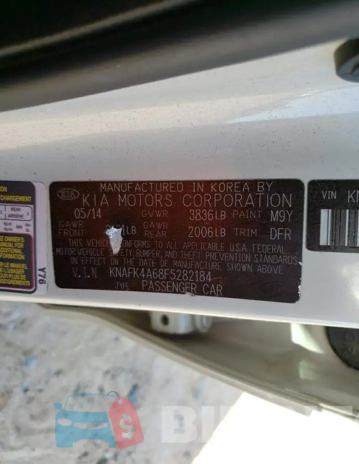 KNAFK4A68F5282184 Photo# 12