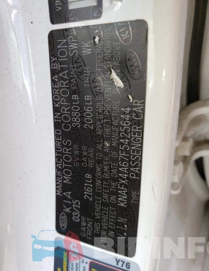 KNAFX4A67F5425644 Photo# 12