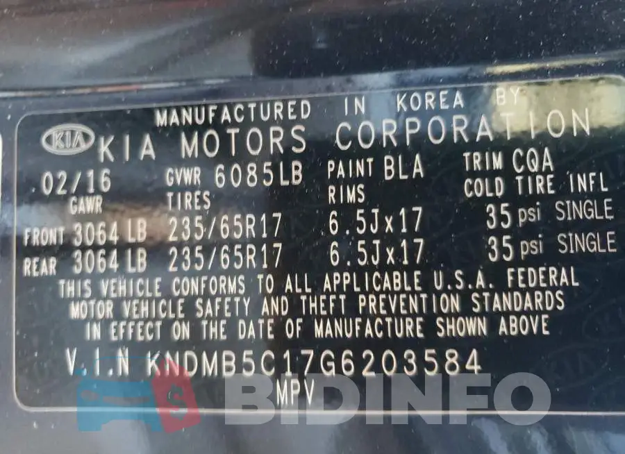KNDMB5C17G6203584 Photo# 14