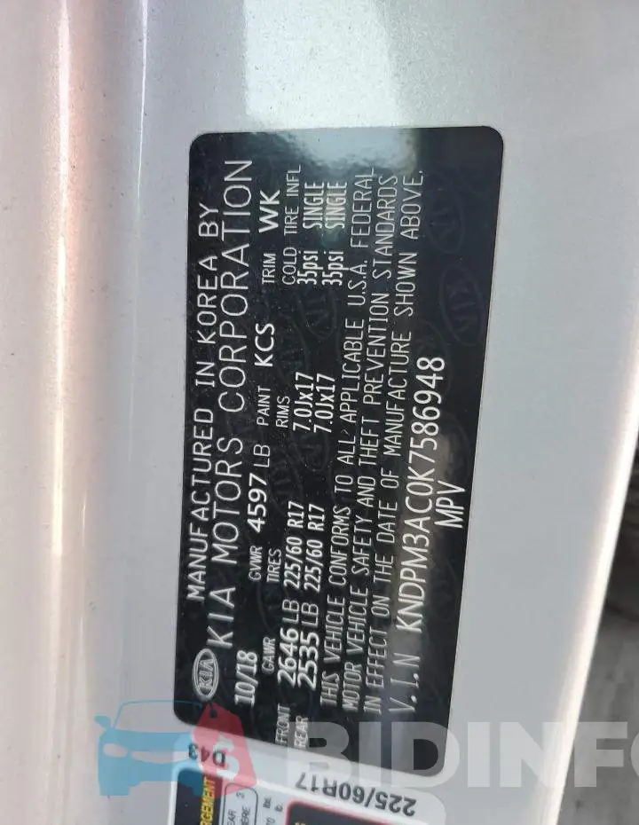 KNDPM3AC0K7586948 Photo# 13