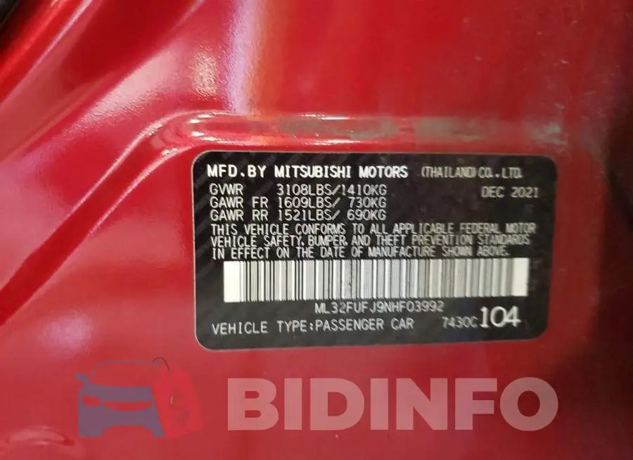 ML32FUFJ9NHF03992 Photo# 12