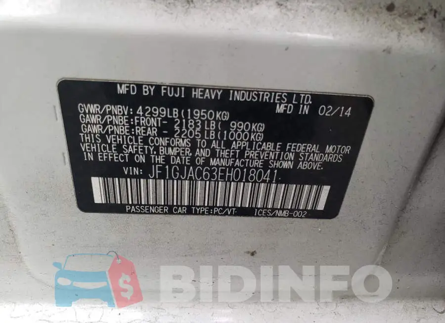 JF1GJAC63EH018041 Photo# 12