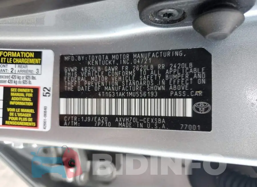4T1G31AK1MU556193 Photo# 12