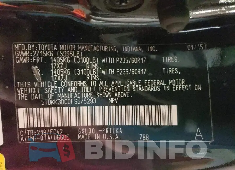 5TDKK3DC0FS575293 Photo# 14