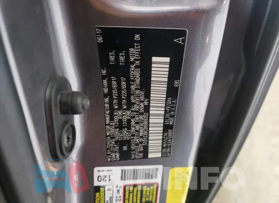 5TDYZ3DC2HS869352 Photo# 13