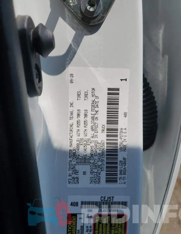 5TFDY5F15MX965067 Photo# 12