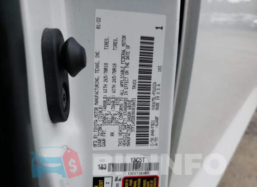 5TFLA5DBXNX010651 Photo# 12