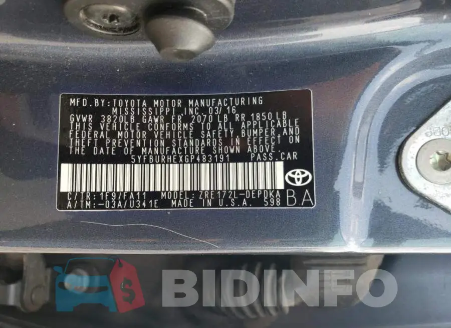 5YFBURHEXGP483191 Photo# 12