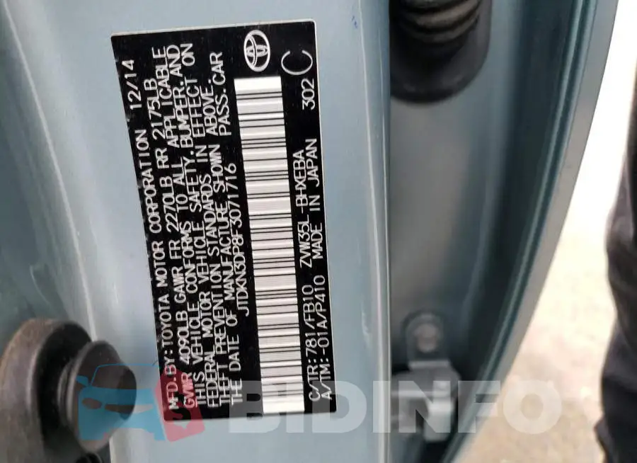 JTDKN3DP8F3071716 Photo# 12
