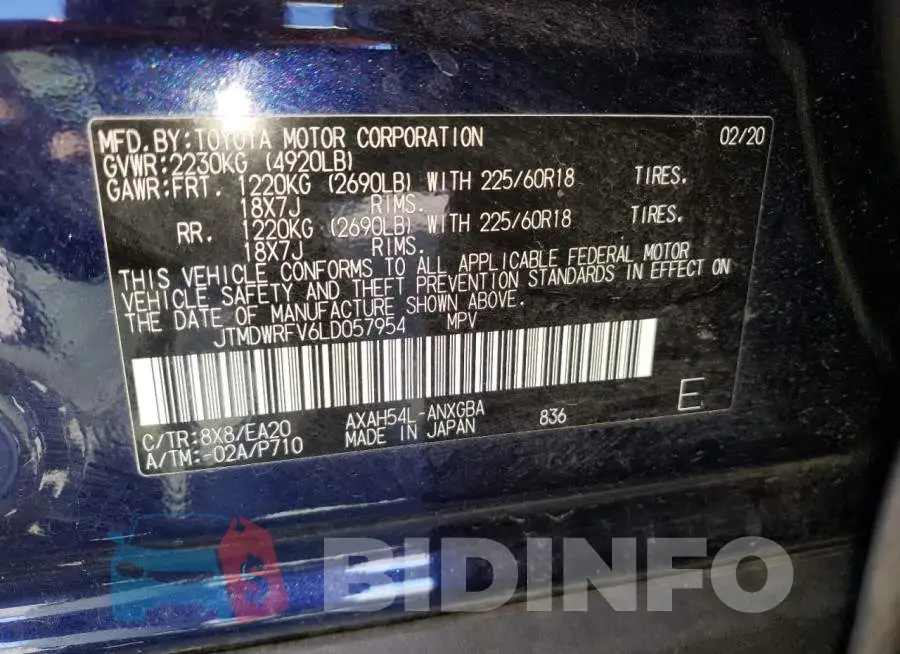 JTMDWRFV6LD057954 Photo# 12