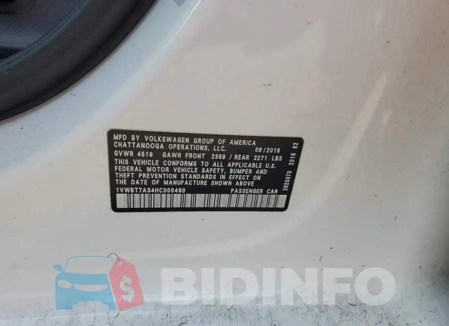 1VWBT7A34HC000480 Photo# 12
