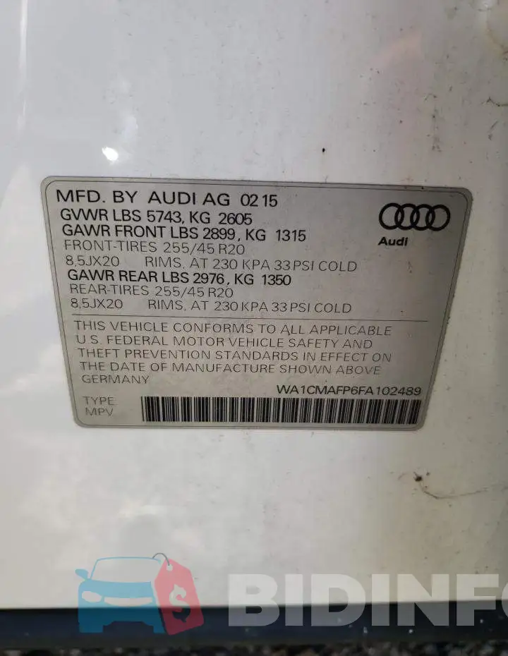 WA1CMAFP6FA102489 Photo# 12