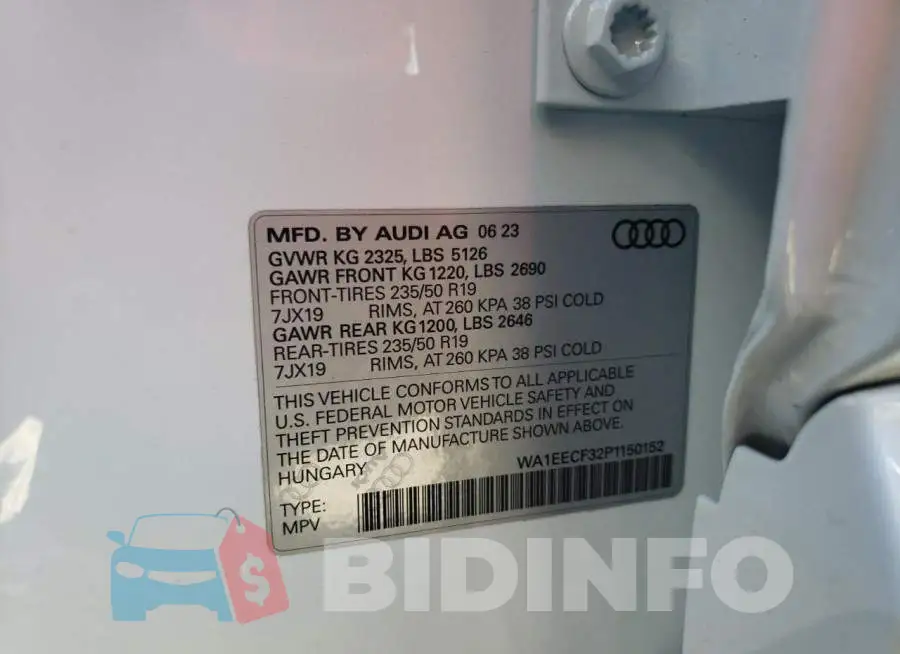 WA1EECF32P1150152 Photo# 13
