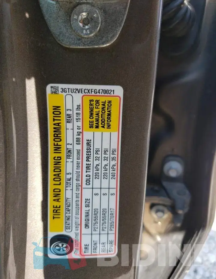 3GTU2VECXFG470021 Photo# 12