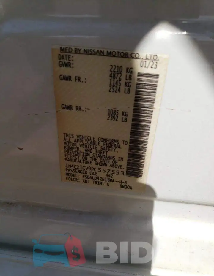 1N4CZ1CV9PC557553 Photo# 13