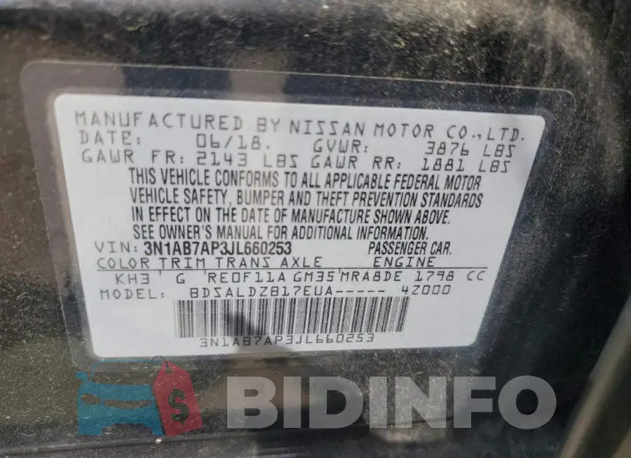3N1AB7AP3JL660253 Photo# 12