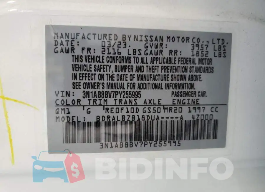 3N1AB8BV7PY255995 Photo# 13