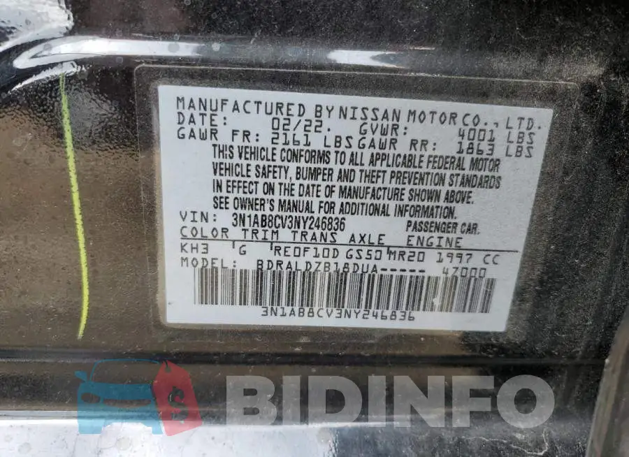 3N1AB8CV3NY246836 Photo# 12