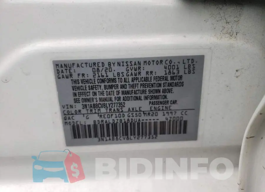 3N1AB8CV8LY277352 Photo# 12