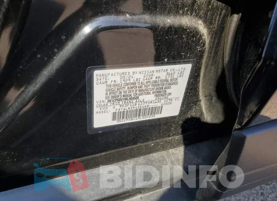 3N1CP5BV1ML504535 Photo# 12