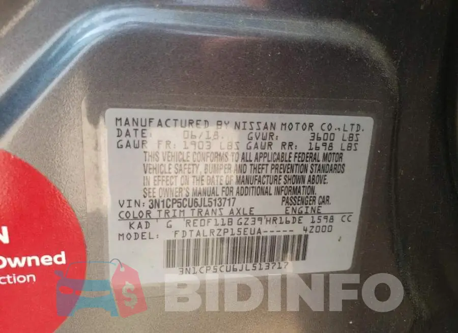 3N1CP5CU6JL513717 Photo# 13