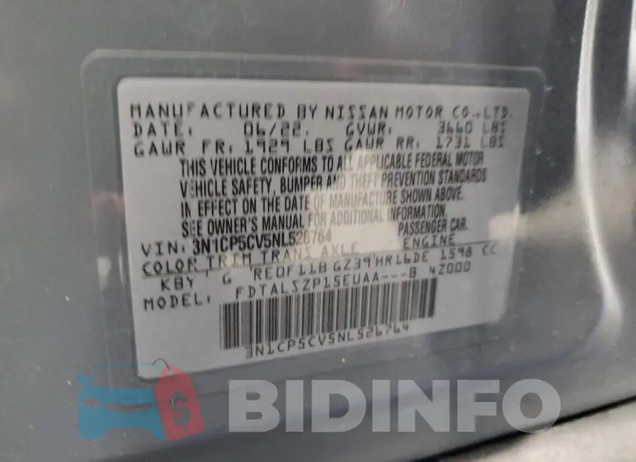 3N1CP5CV5NL526764 Photo# 13