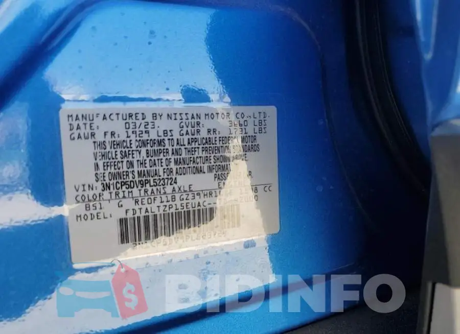 3N1CP5DV9PL523724 Photo# 12