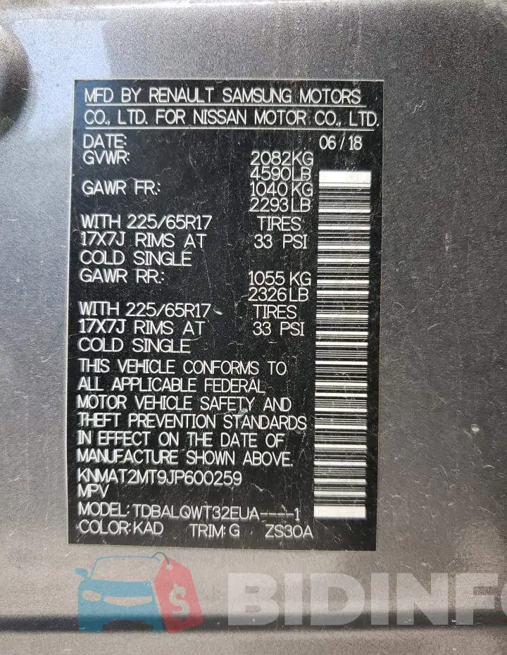 KNMAT2MT9JP600259 Photo# 10