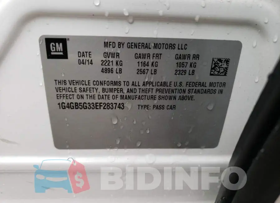 1G4GB5G33EF283743 Photo# 12