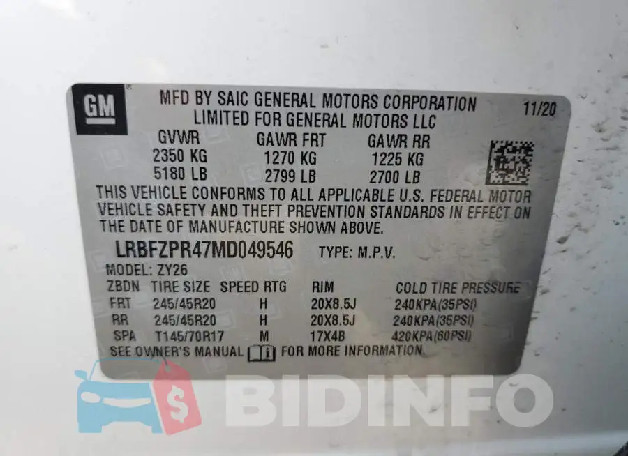LRBFZPR47MD049546 Photo# 13
