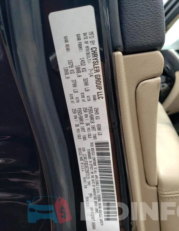 1C4RJFBG3EC587219 Photo# 12