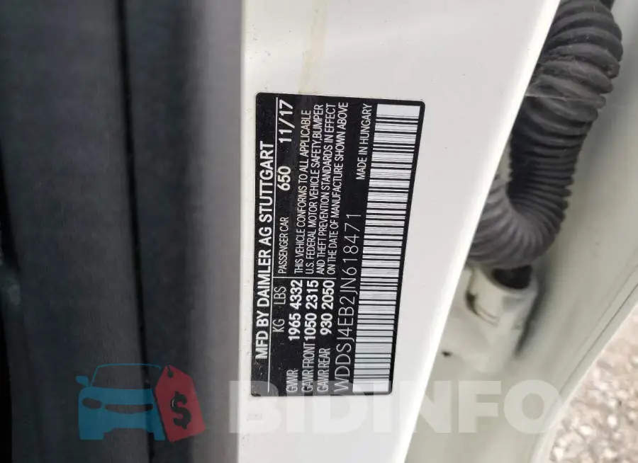 WDDSJ4EB2JN618471 Photo# 12