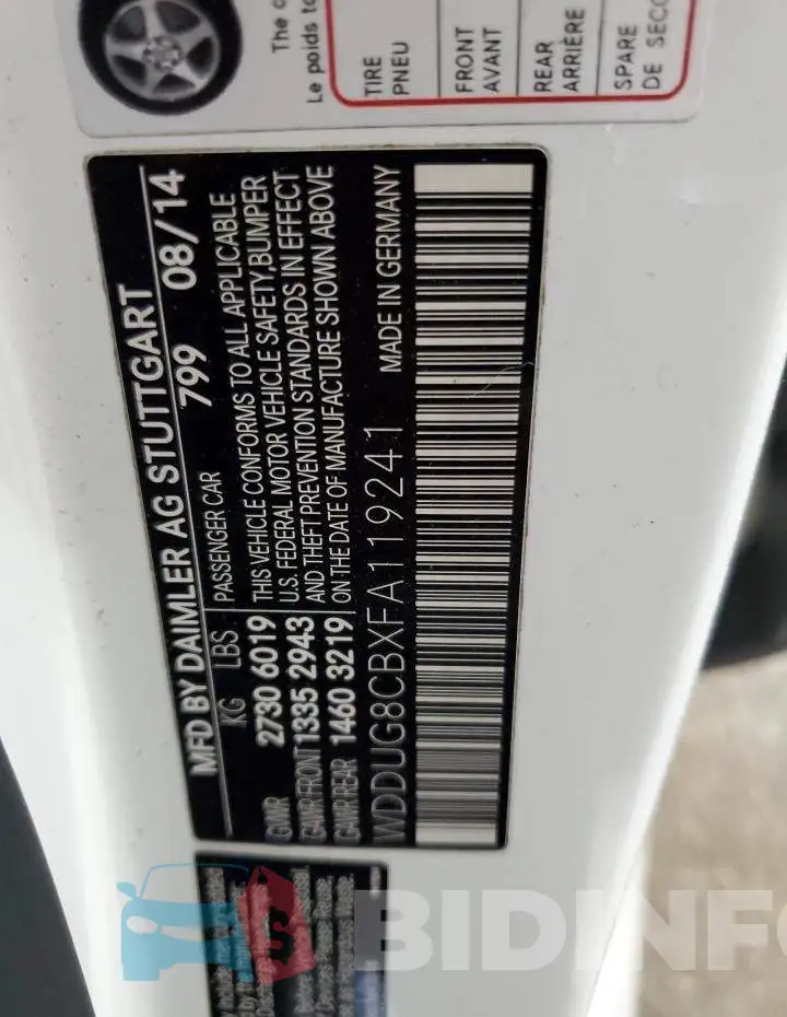 WDDUG8CBXFA119241 Photo# 12